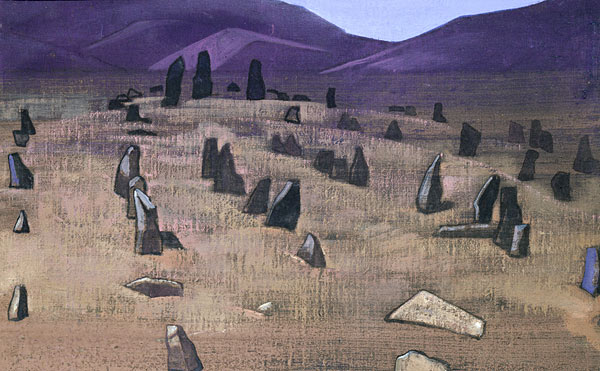 Doring, Tibetian menhirs., 1928 - Микола Реріх