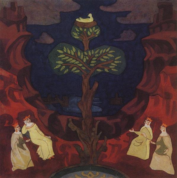 Гнездо преблагое (Древо преблагое глазам утешение), 1912 - Николай  Рерих