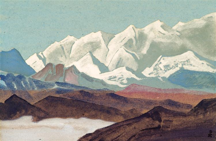 Гималаи. Цепь Канченджанги., 1936 - Николай  Рерих