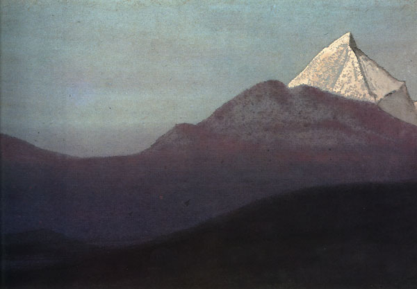 Himalayas. Pink peak. - Nikolai Konstantinovich Roerich