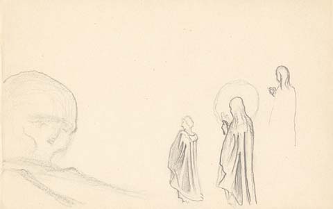 Issa and giant's head, 1932 - Nikolái Roerich
