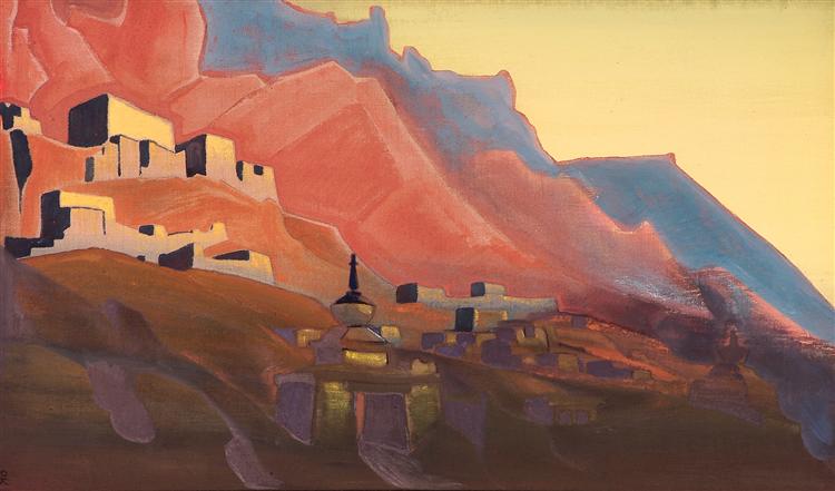 Ladakh. Sunset., 1933 - Nicholas Roerich