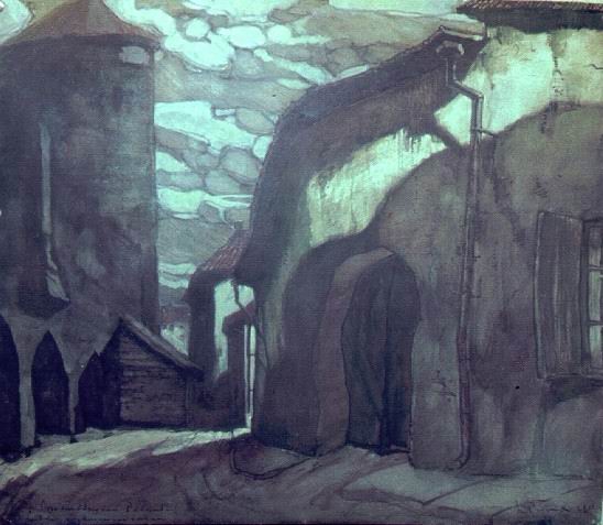 Средневековый Ревель, 1903 - Николай  Рерих