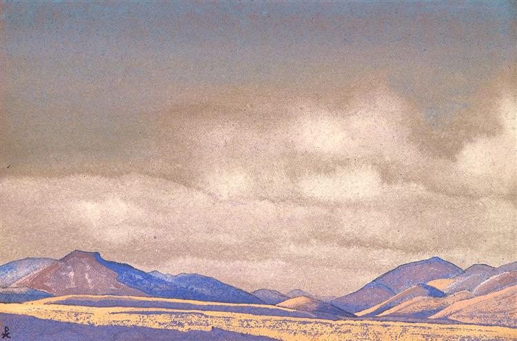 Монголия. Холмы Чахара., 1936 - Николай  Рерих