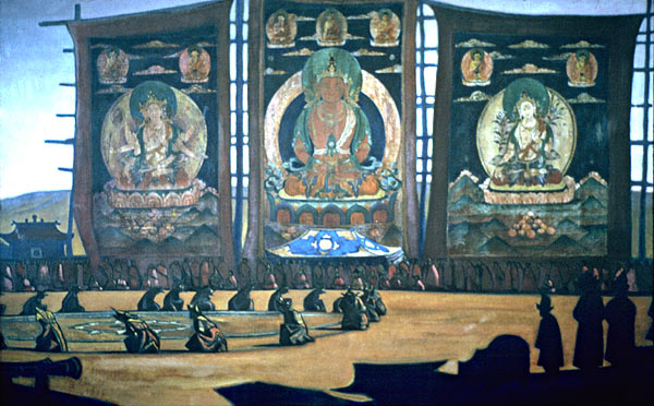Монгольский цам, 1928 - Николай  Рерих