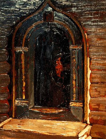 Rostov Veliky. Door of the church on Ishna., 1903 - Nikolái Roerich