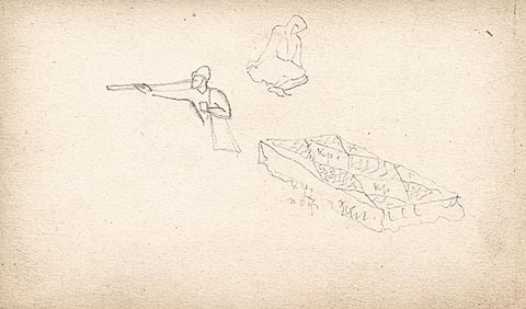Sketch for "Tale of Tsar Saltan", 1919 - Nicholas Roerich