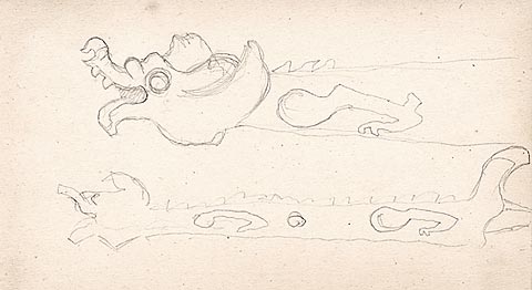 Sketch for "Tale of Tsar Saltan", 1919 - Nikolái Roerich