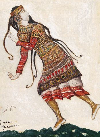Sketch of costumes for "The Rite of Spring", 1912 - Микола Реріх