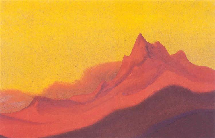 Study of mountains - Николай  Рерих