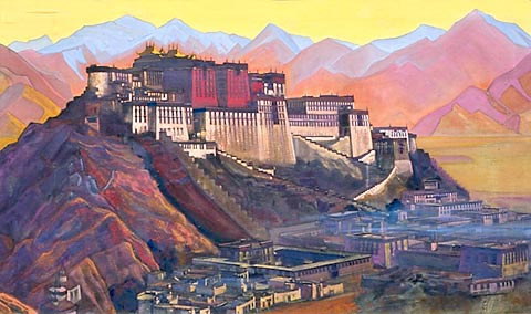 Tibet stronghold (Potala), 1939 - Николай  Рерих