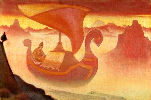 Unknown singer, 1920 - Nikolái Roerich