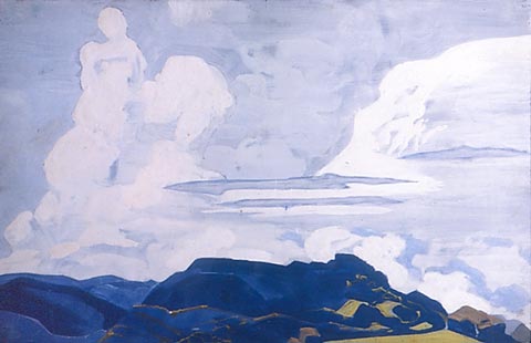 White horsemen, 1918 - Nikolái Roerich