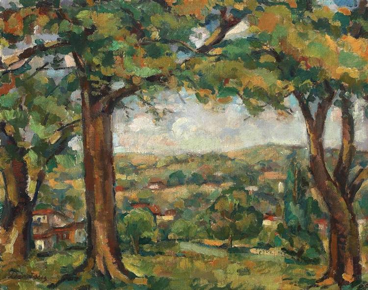 Landscape from Argeș - Николае Дараску