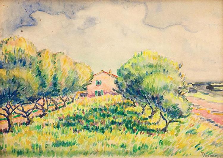Landscape from Provence, 1913 - Ніколае Дараску