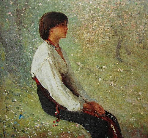 The Spring (Detail) - Nicolae Grigorescu