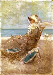 Woman on the Seashore - Nicolae Grigorescu