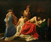 Achilles and the body of Patroclus - Nikolai Nikolajewitsch Ge