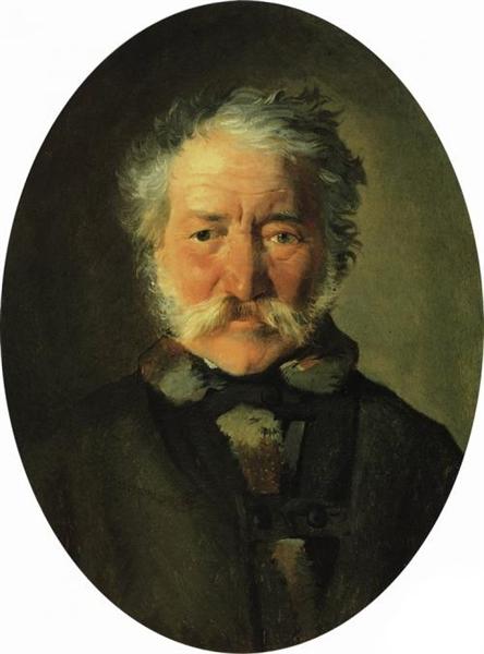 Retrato de Piotr Zabela, 1856 - Nikolai Ge