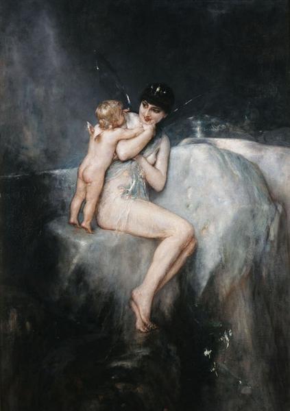 Nymph and Cupid, 1897 - Nikolaos Gyzis