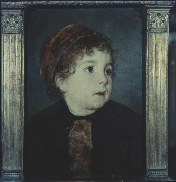 The artist's daughter, c.1880 - Ніколаос Гізіс