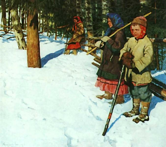На облаве, 1918 - Николай Богданов-Бельский