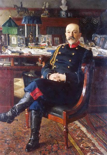 Портрет генерал-адъютанта П.П.Гессе, 1904 - Николай Богданов-Бельский