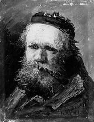 Портрет старого бородатого мужчины - Николай Богданов-Бельский
