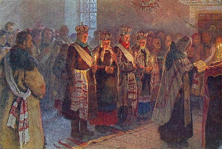 Венчание, 1904 - Николай Богданов-Бельский
