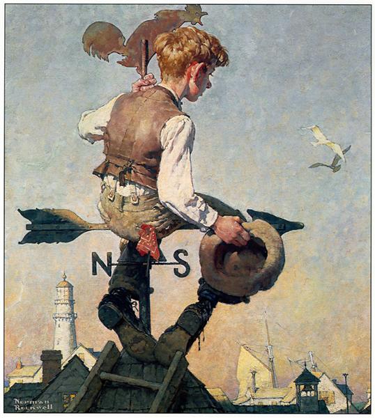 On top of the world - Norman Rockwell