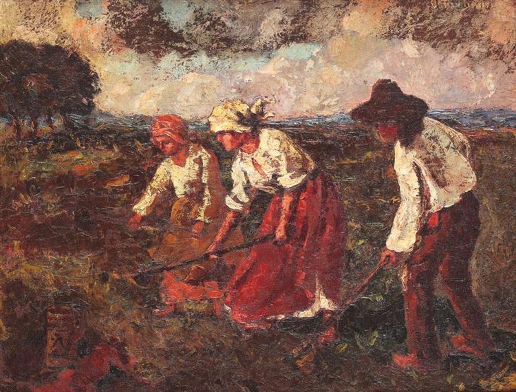 Agricultural Labour, 1915 - Октав Бенчиле