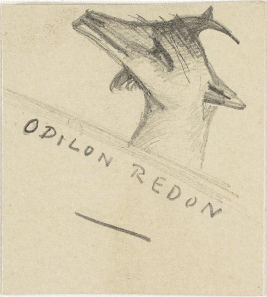 Goat, c.1895 - Одилон Редон