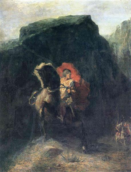 Roland at Roncesvalles, c.1869 - Оділон Редон