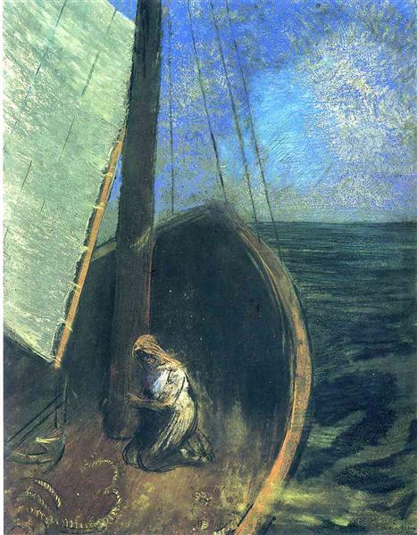 The Boat, 1902 - Одилон Редон