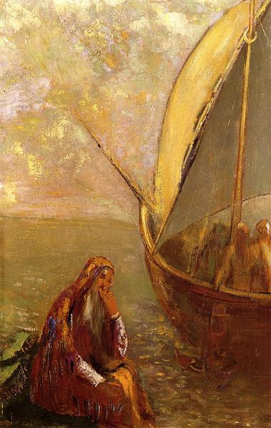 The Departure, c.1906 - Odilon Redon