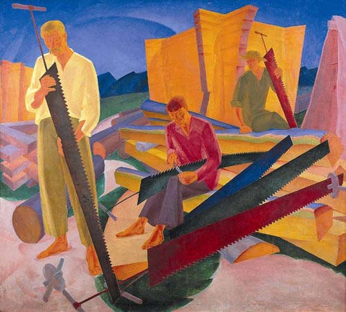 Tuning saws, 1927 - Oleksandr Bohomazov