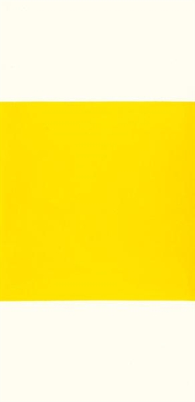 Carré jaune sur fond blanc, 1986 - Olivier Mosset