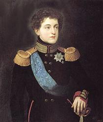 Portrait of Great Prince Nikolay Pavlovich - Orest Adamowitsch Kiprenski
