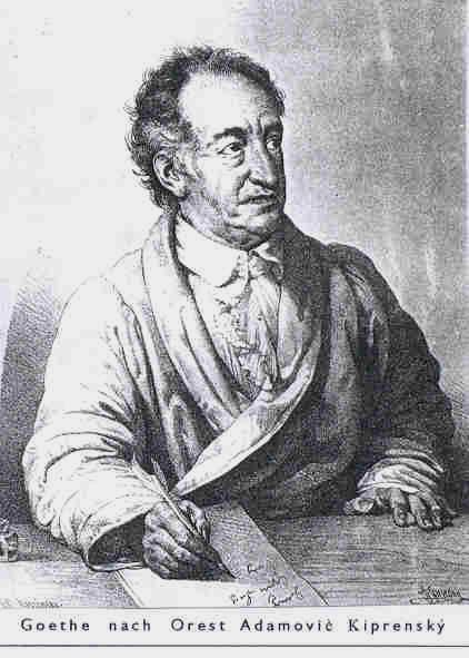 Portrait of Johann Wolfgang von Goethe - Orest Adamowitsch Kiprenski