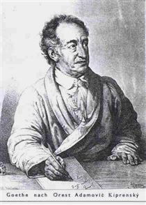 Portrait of Johann Wolfgang von Goethe - Orest Kiprensky