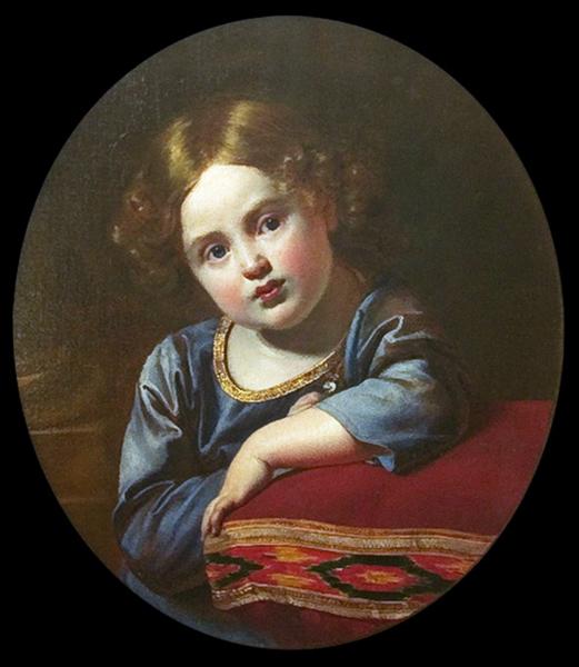 Portrait of Prince E.G. Gagarin as a child, 1817 - Orest Adamowitsch Kiprenski
