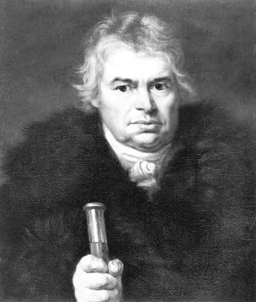 Portrait of the artist's father, Adam Karlovich Schwalbe - Orest Adamowitsch Kiprenski