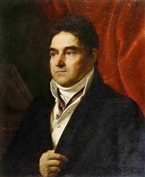 Portrait of V. S. Khvostov - Orest Adamowitsch Kiprenski