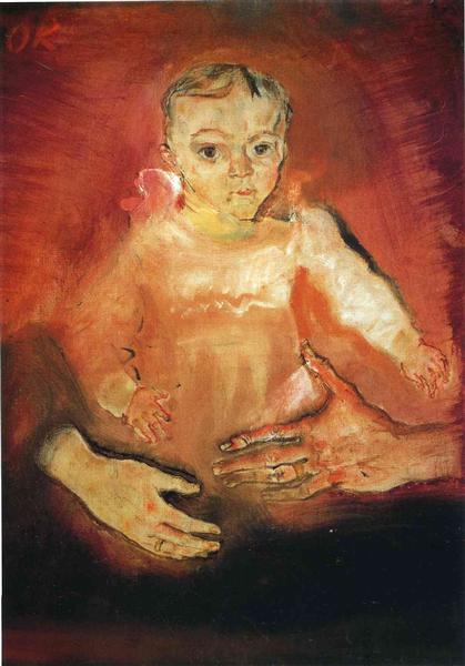 Child with the hands of a parent, 1909 - Oskar Kokoschka