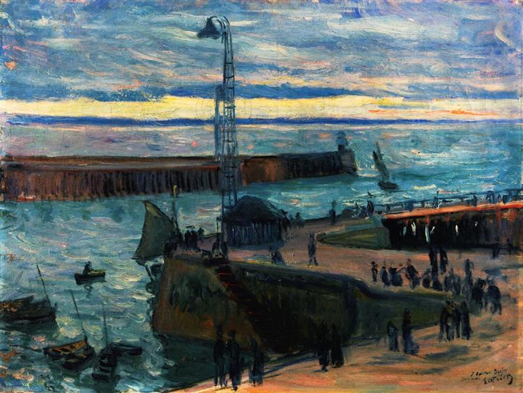 Le Haver, the Port Entrance, 1897 - Отон Фрієз