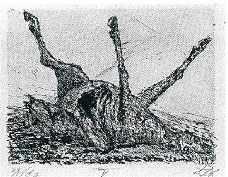 Corpse of a horse, 1924 - Otto Dix