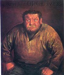 Portrait of Heinrich George - 奥托·迪克斯