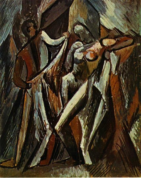 Купальниці витираються, 1909 - Пабло Пікассо