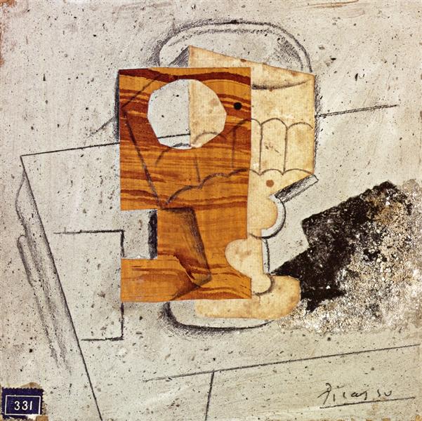 Склянка на столі, 1914 - Пабло Пікассо