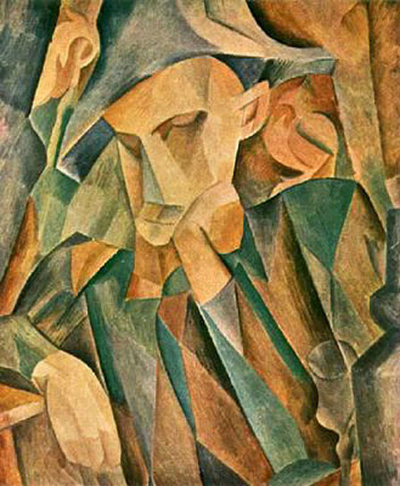Арлекін що схилився, 1909 - Пабло Пікассо